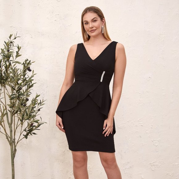 Laura Sleeveless Peplum Dress - Picture 1 of 3